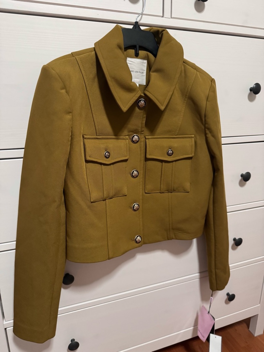 Avec Les Filles Ponte Military Jacket - Picture 7 of 8